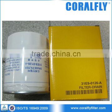 Coralfly OEM Equipment Hydraulic Oil Filter 31E9-0126-A