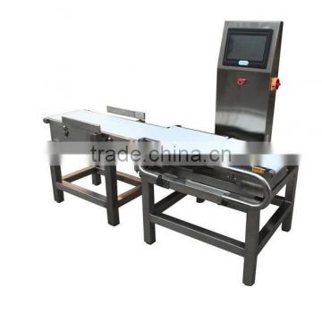 High speed inline use belt check weigher.Dongguan factory micro checkweigher machine