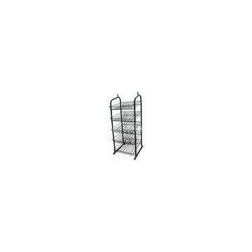 Supermarket Merchandise knock down adjustable wire display racks with 5 wire shelves