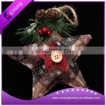Christmas linen decoration star