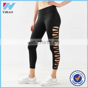 2015 Yihao Women Fashion Custom Fitness Gym Apparel High Waist Sexy Yoga Wear Leggings