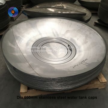 Stainless steel asme 159-4400mm diameter customized conical dish end heads from manufacturer for industrial