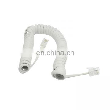 1M RJ9 Male to Male Telephone Patch Cord RJ9 4P4C Retractable Cable Cord