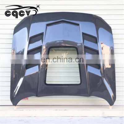 Real carbon fiber engine hood for Ford Mustang