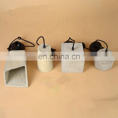 Decoration Concrete pendant lamp E27 with Electric wire for Indoor lighting