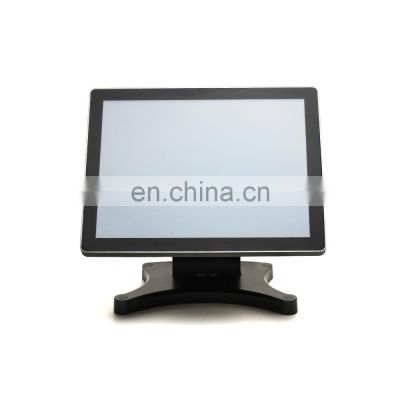 True flat 15inch resistive or capacitive(PCAP) 10 points touch screen android pos terminal