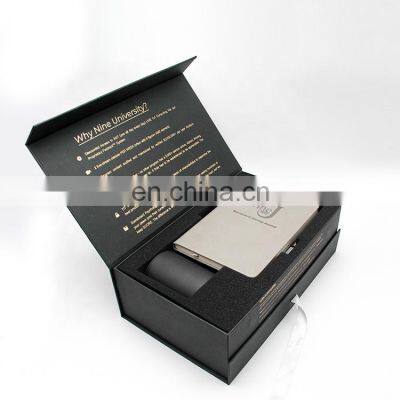 luxury custom logo color printing moon cake paper box Hot stamping ribbon product paper velvet jewelry gift packaging box