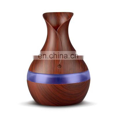 Cool Mist Flower Wood Look Noiseless Electric Aroma Diffuser 300ml