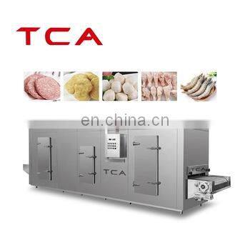 TCA iqf tunnel blast freezer for vegetable and fruit iqf tunnel blast freezer