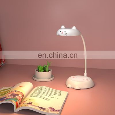 Eye-protecting Reading Lamp Mini Cute Pet Desk Lamp LED Table Light Warm and White Light for children