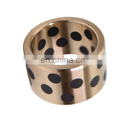 Solid Lubricating Oilless Flange Flanged Graphite Brass Bronze Bushing High Temperature Copper Bearing