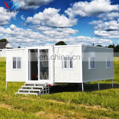 40 Hq One Bedroom Moving Finished Mobile Container House China Expandable Container Bedroom and Toilet Modern Hotel Optional WZH