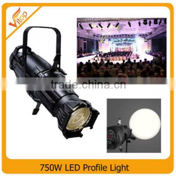750W stage spotlight, warm white stage profile light