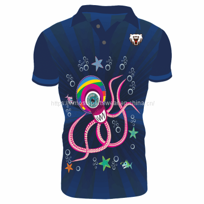 2023 high quality custom polo shirts with classic two-button polo neck