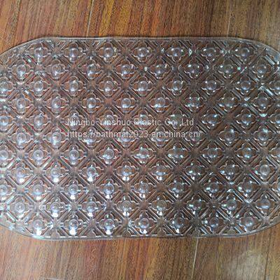 Transparent popular ANTI-SLIP bath mat PVC material