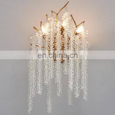 Modern Luxury Glass Led Wall Lamp For Bedroom Dining Room Hotel Living Room Wall Light