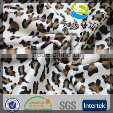 100 Polyester print super soft velboa fabric for slippers