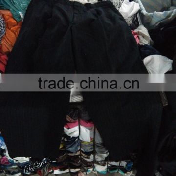 Hot sale men tergal pants in bales,cheap but good quality used clothing