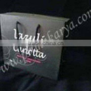 High Quality Black Paper Shopping Bag with Rope