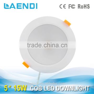 Widely-used LED rotatable COB downlight 15W for commercial lighting