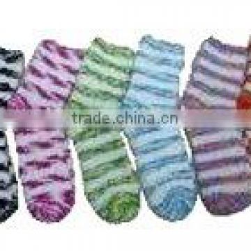 women's super soft socks microfiber girl socks stripe colorful socks