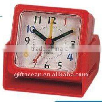 lowest price plastic clock,folding travel alarm Clock
