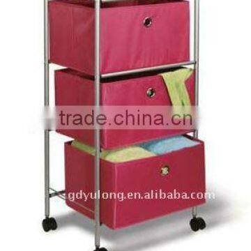 3 tier removable non-woven fabric drawer shelf