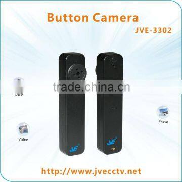 mini hidden Button Camera for T-shirt with 640*480 resolution, 30fps JVE-3302