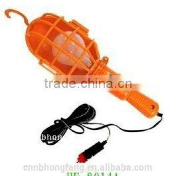 12vHanging Portable Orange Hand Lamp with a Hook Cigarette Lighter Work Light