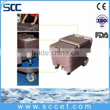 SB1-C110 Coffee Color Ice cooler caddy, ice caddies with wheels
