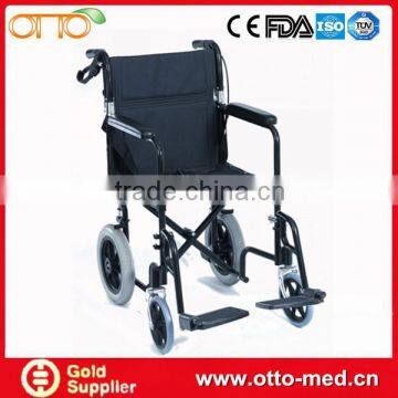 Deluxe light weight aluminum transport chair