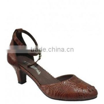 Crocodile leather high heel shoes SWPS-009