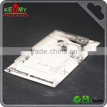Custom cheap PET blister sliding card packaging for iphone6/6 plus, for iphone6/6 plus slide card blister packaging