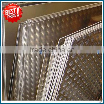 aluminum chequered sheet 3003 3004 For stair tread /wall decoration
