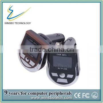 FM transmitter mobile phone and MP3 player with car fm transmitter