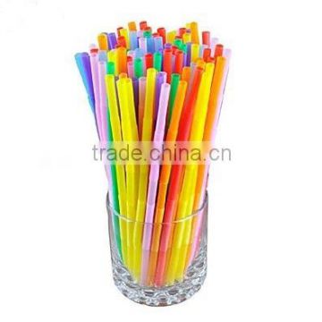 Two-Edged disposable plastic artistic drinking straw