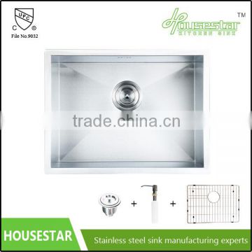 cUPC Approved Handmade Single Bowl Kitchen Sink Stainless Steel Sink HS2318
