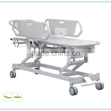 Hot sale hospital Manual Single Crank patient mobile transfer Cart