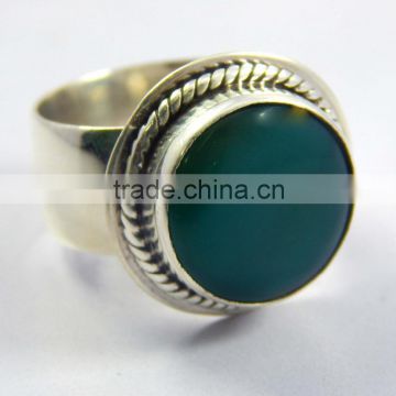 Natural green onyx 925 Sterling Silver Ring 925 sterling silver jewelry wholesale,JEWELRY EXPORTER