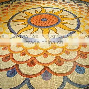 wall and floor swimming pool glass mosaic