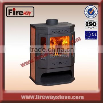 Smokeless wood burning sheet metal stove