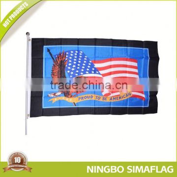 Popular for the market factory directly 100d polyester flag car emblem as car hood flags