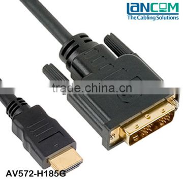 Perfect Quality HDMI to DVI Cable With Metal Cover,1080P