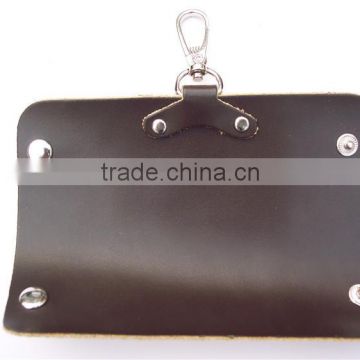 men cheap leather portable car key holder ceramic key holder