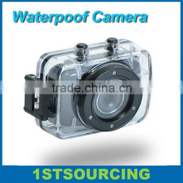 Waterproof HD 720p action camera , mini action camera