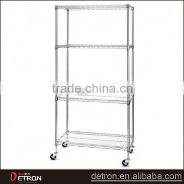 NSF 4 tier shelf rack trolley
