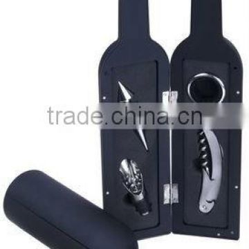Original 3,4,5pcs wine bottle shaped wine accessory gift set