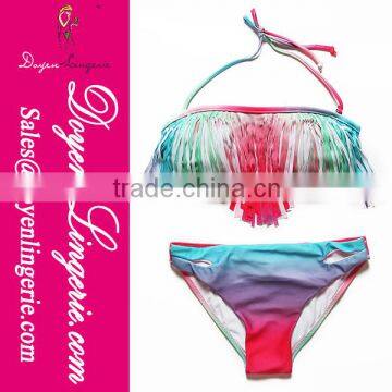 2014 Hot Promotion Women Fringe Tassel Bikini With High Quality