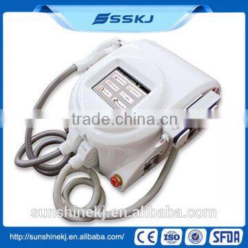 Portable Salon Use Multifunction 2 In 1 E Light Ipl Rf Nd/ipl Laser Filter Face Lifting