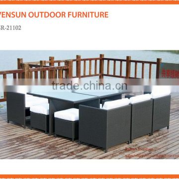 Garden cheap rattan furniture coffee tables set